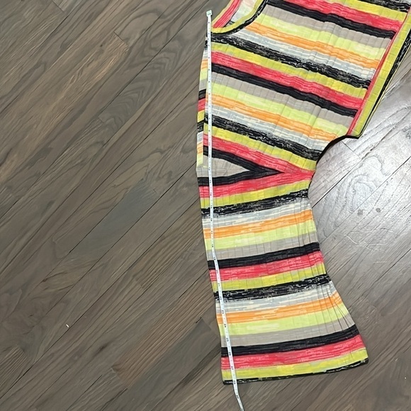 Urban Outfitters Rainbow Striped Cropped Long Sleeve. Wide Sleeve. - Picture 5 of 6